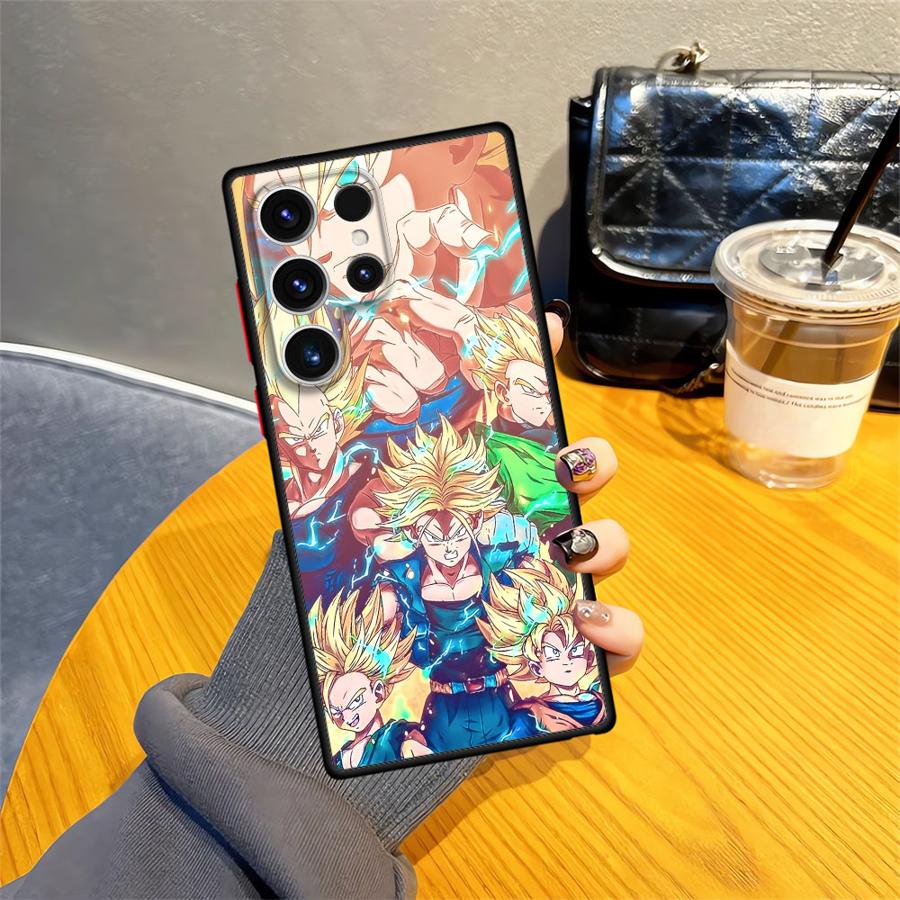 Back Phone Cover Case for Samsung Galaxy S20 S10 S21 S25 Edge S23 Ultra S22 Plus S9 S24 FE Dragon Ball Creativity Vegeta