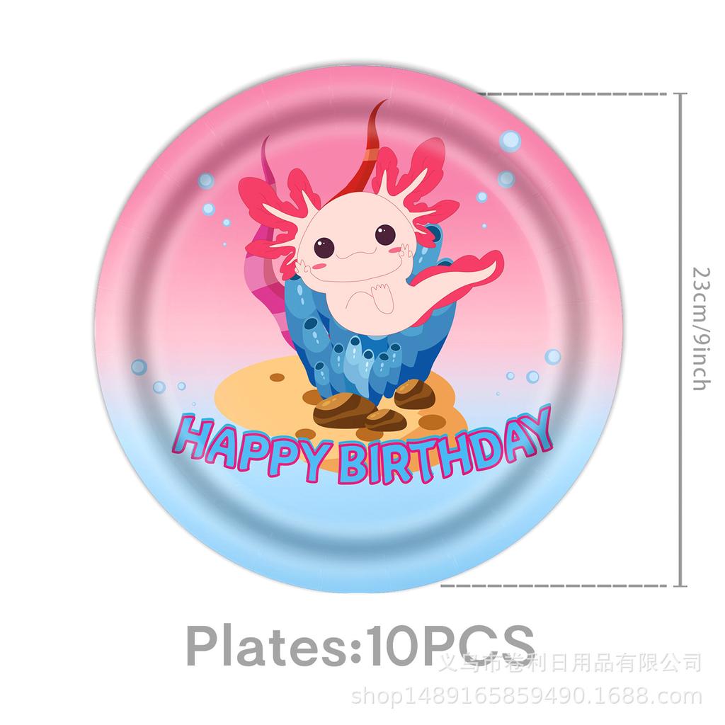 Salamander Themed Party Supplies Salamander Party Decoration Banner Party Tableware Tablecloth Balloon Arrangement Props