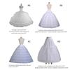 Crinoline Underskirt Petticoat Floor Length for Women Girls Bridal Dress Vintage Ball Gown White Hoop Skirt