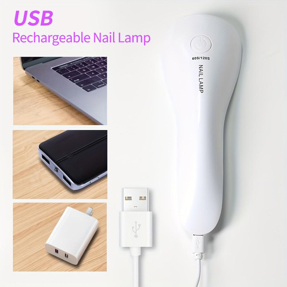 Handheld UV LED Lamp For Nails Drying Lamp Rechargeable Mini Manicure Lamp Nail Dryer Quick Drying For Gel Polish Manicure Tools