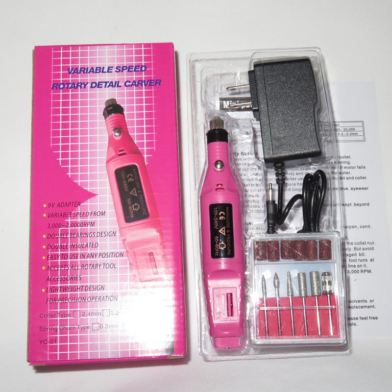 12W vrtačka na nehty Elektrický stroj na manikúru 20000 ot./min. Pilník na nehty se strojem na manikúru a pedikúru Speed Nástroje na nehty