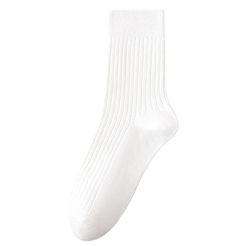 Pure Cotton Men's Thickened Striped Mid-calf Socks, Autumn Warm Long Socks, Autumn and Winter Cotton Men's Socks