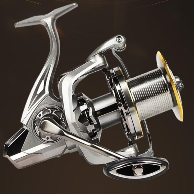 Ultralight EK1000~7000 Model 5.2:1 Gear Ratio 10KG Maximum Drag CNC Metal Spool Spinning Fishing Reel Suitable for Freshwater and Saltwater
