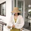 New Summer Double-sided Color Matching Big Eaves Bucket Hat Sunshade Foldable Face Small Hat Big S