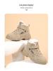 Babu Dou Kids' Warm Velvet Snow Boots: High-Top Winter Cotton Shoes for Boys & Girls Ages 6-12
