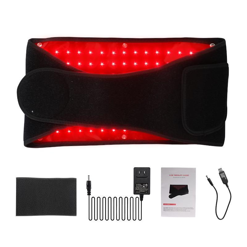LED Infrared Therapy Waist Belt with Multi-functional Massage and Heat Compress