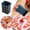 Cup Slicer Fruit Slicer Egg Slicer Stainless Steel Strawberry Slicer Quickly Make Fruit Vegetable Strawberry Cutter