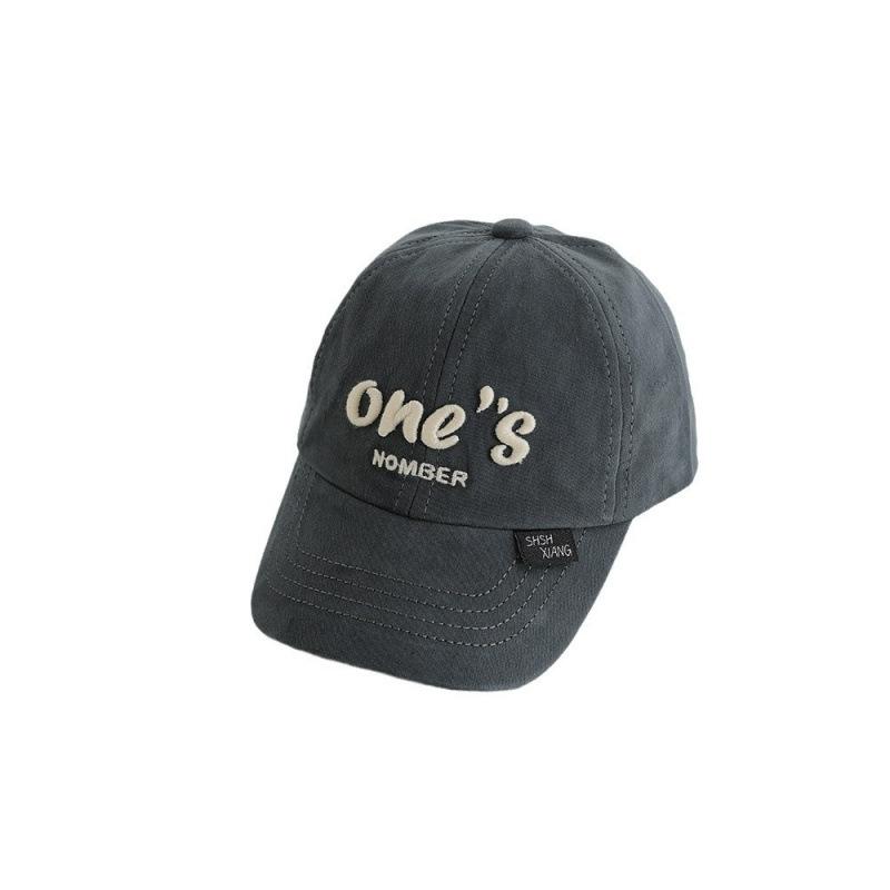 Children's Baseball Cap, New Autumn Model with Letter Embroidery, Baby Hat, Spring Sunshade, Trendy Cap for Boys and Girls