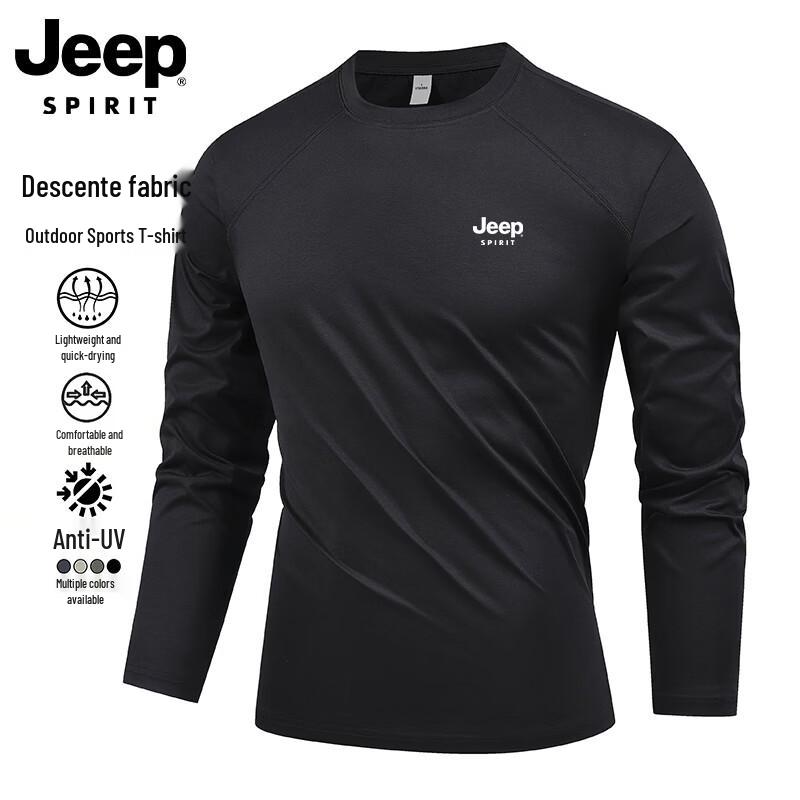 

JEEP Men s Outdoor Quick-Dry Long-Sleeve T-Shirt M