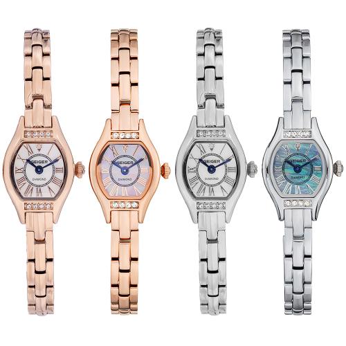 [GEIGER] GEIGER Women s Diamond Point Metal Watch GE1271 GE1271RG