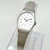 Used C180 [Working/Antique/Battery replaced] ORIENT Orient Quartz Oval Case Bracelet Type Ladies Watch