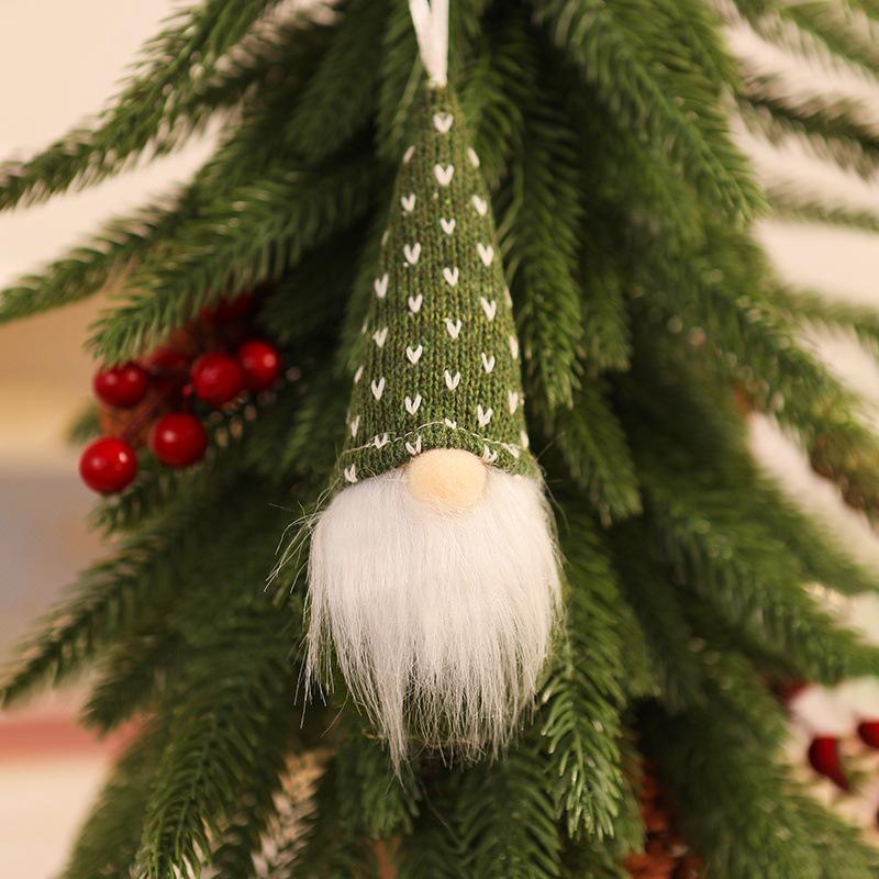 Christmas Knit Faceless Old Man Tree Ornaments - Small Hanging Pendants