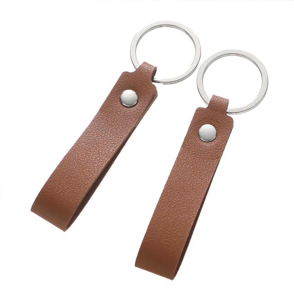 1/5pcs PU Leather Keychain Business Gift Leather Key Chain for Men Women Car Key Strap Waist Wallet KeyChains Keyrings
