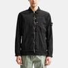 STONE ISLAND Ss25 Nylon Metal Solid Logo Patch Zip Long Sleeve Jacket Men Jacket Black K1S1512000-05S0019-V0029