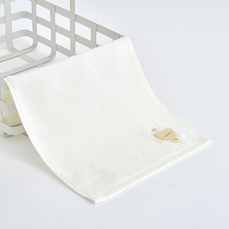 

Полотенце Jieliya из чистого хлопка с вышитым рисунком утки для детей и взрослых - полотенце для мытья лица унисекс 50*25