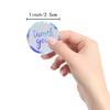 100-500pcs Rainbow Laser Thank You Stickers 1inch Small Business Stickers for Boutiques Wrapping Supplies Gift Packaging Labels