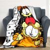 1ks Garfield Přátelé Flanelovádeka HD Potisk Lehká Měkká Teplá Celoroční Deka na Pohovku, Postel, Cestování, Kempování Lze Prát v Pračce
