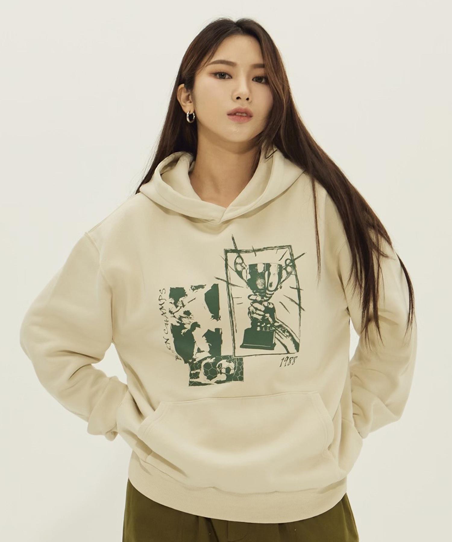 Bonchams Chmps Trophy Pigment Hoodie B23Ft13Cr Cream/1