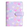 A6 PU-Leder Binder Economy 6-Ring Notizbuch, Stilvolles Design, Persönlicher Notizbuch-Binder Einband, Kann zur Aufbewahrung von Bargeld-Budget verwendet werden