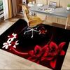 1pc Panther Flowers Carpet Anti Slip Polyester Floor Mat for office,Bedroom