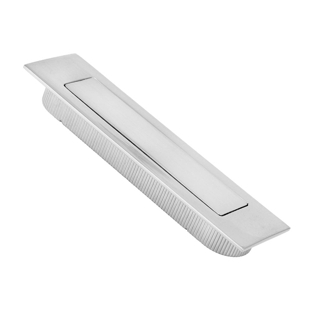 Dustproof Furniture Handle Spring Concealed Zinc Alloy Drawer Cabinet Nickel BrushedCelsiusBlack