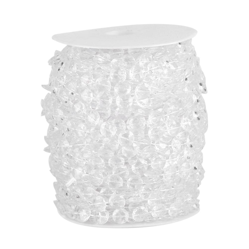 

99 футов 30 м гирлянда алмазная акриловая хрустальная бусина занавеска свадебная вечеринка своими руками декор