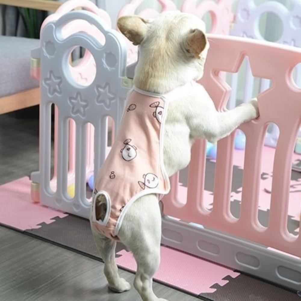 Shoulder Straps Dog Physiological Pants Leak Proof Dog Shorts Breathable Dog Diapers  Incontinence