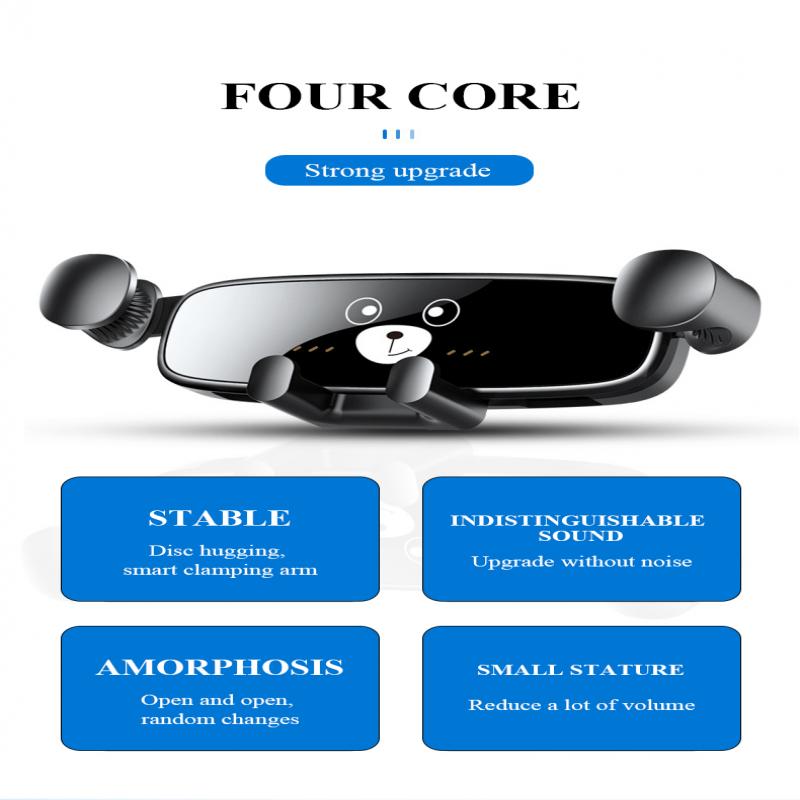 Mini Držák na telefon do auta Stojan na mobilní telefon Stojan na telefon do auta Pro iPhone 15 Xiaomi Samsung do auta Montáž do mřížky ventilace