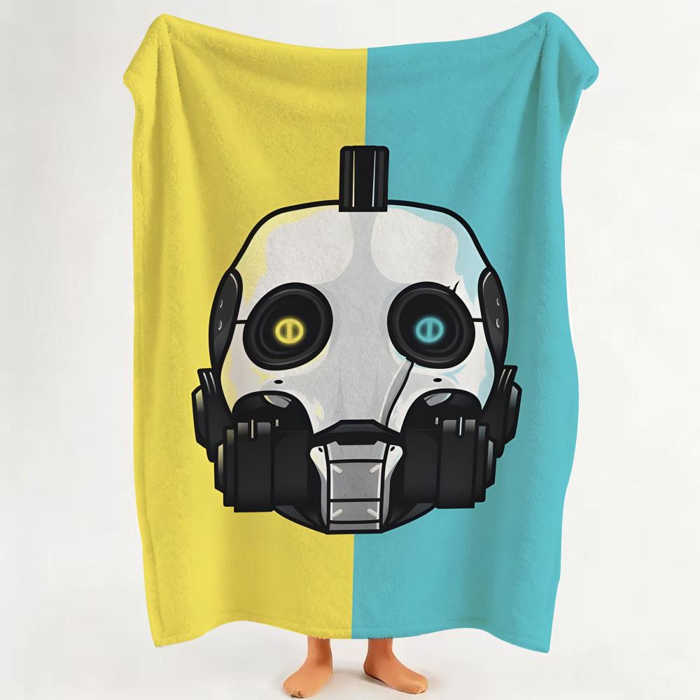 animation L Love D Death R Robots Throw Flannel Throw Blanket Suitable for Sofa Living Room Bedroom