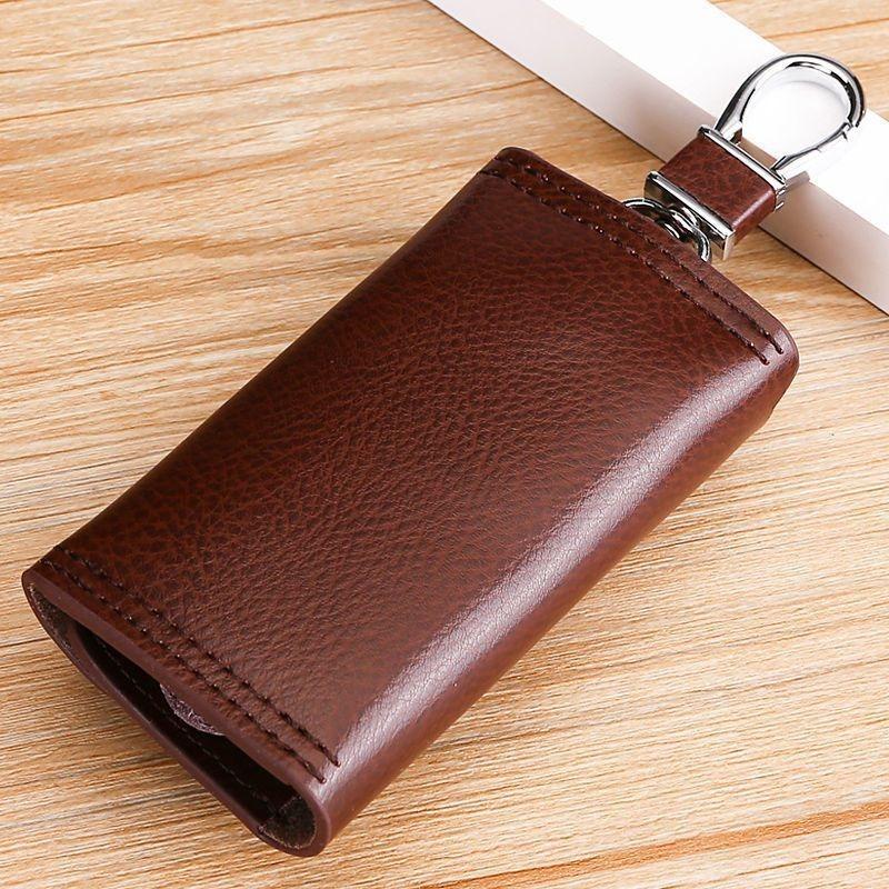 Key bag Men's large-capacity multi-function car keychain Portable waist hanging high-end household key bag