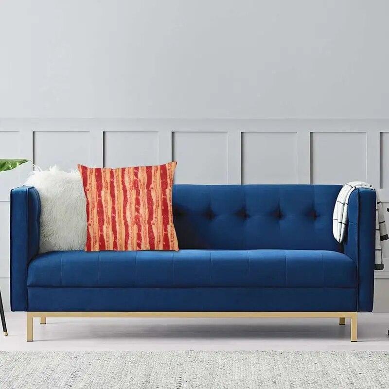 Bedroom Sofa Pillowcases Living Room  Home Decor Bacon Pattern Cushion Covers