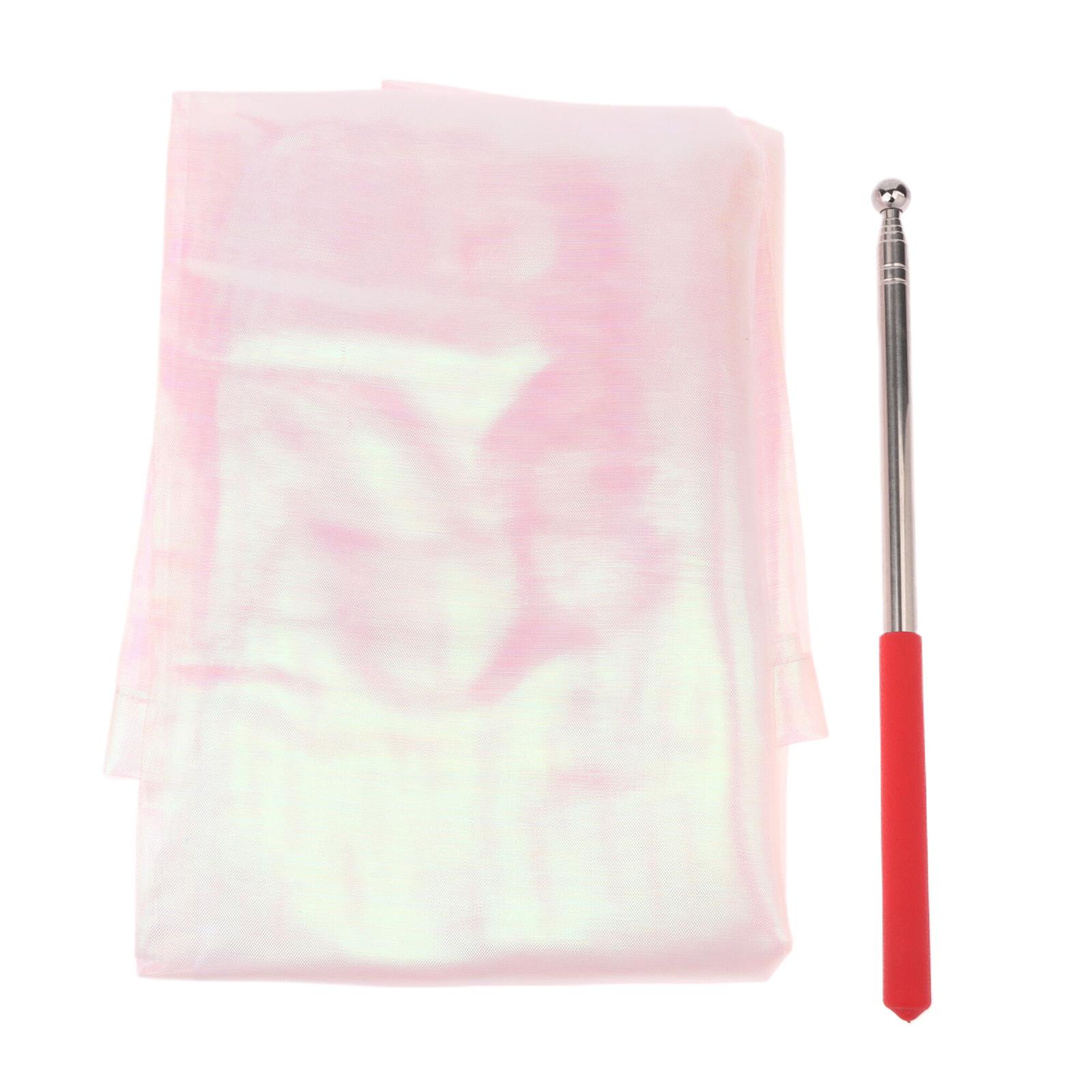 

Belly Dance Props Flag Church Performance Accessories 190*140Cm Gradual Colors Belly Dance Props Semicircle Flags With Sticks A13