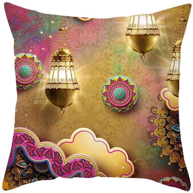 Ramadan Decoration Cushion Cover, All-Season Universal & Machine Washable, Home Pillowcase