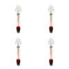 5Pcs Floating Aquarium Thermometer Fish Tank Glass Temperature Measuring Tool With Suction Cup Fahrenheit Celsius Accessories