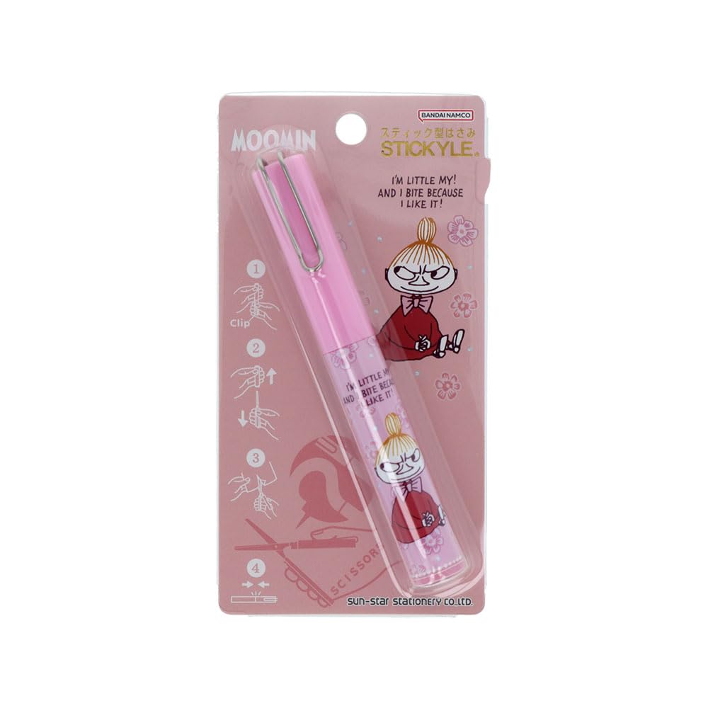 

Stationery Moomin Portable Little S3721965 Sun-Star Stick-Type Scissors, My,