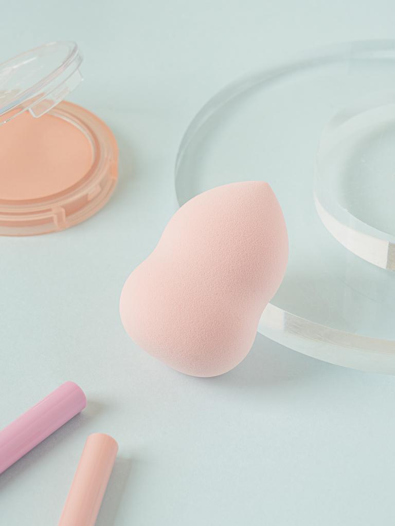 Kürbisform Make-up-Schwamm & Reiseetui Set