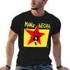 Mano Negra Cooles Vintage T-Shirt Einfacher Linienkunst Druck Tee