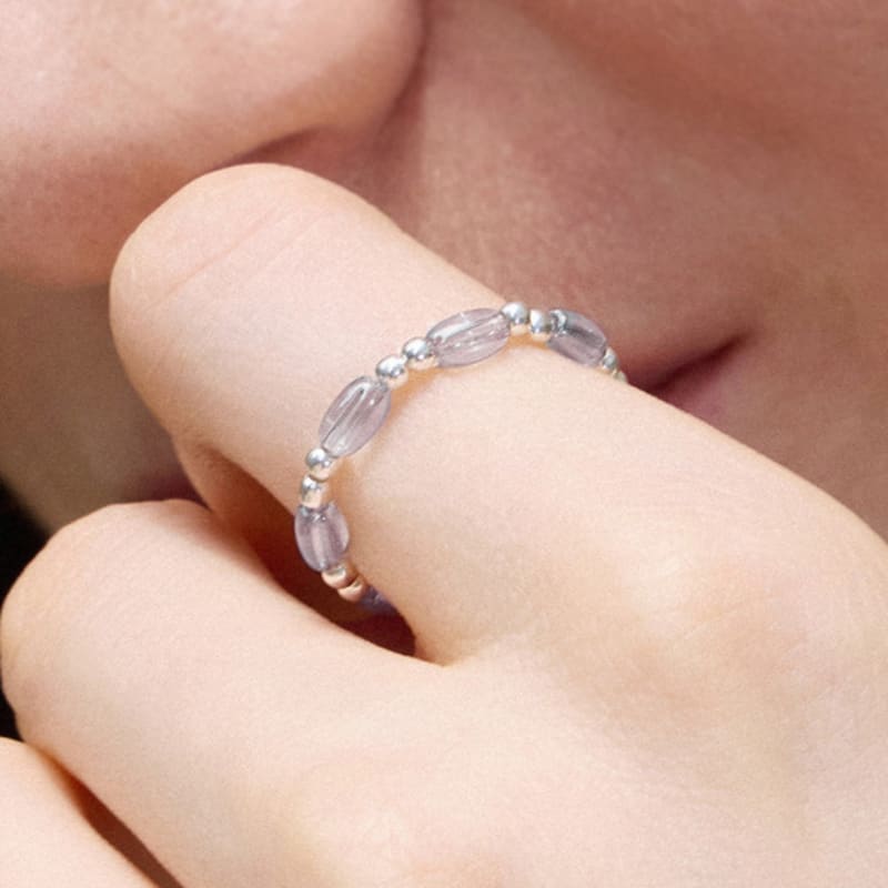 PAIGEFLYNN JEWELRY [925 Silver] Drizzle Bead Ring