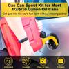Improved Usability Gas Can Nozzle 7.8 Inch Nozzle Fuel Transfer Spout  For Gas Containers