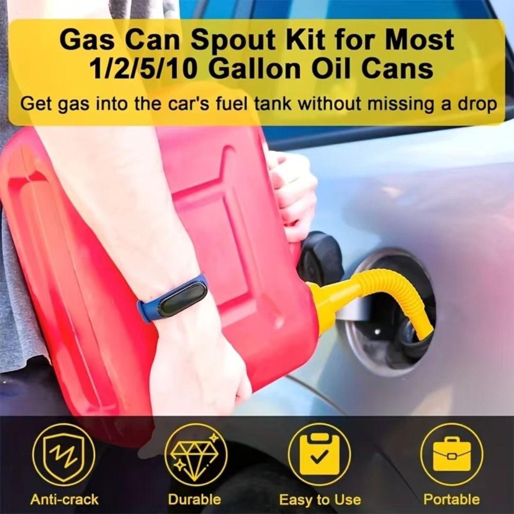 Improved Usability Gas Can Nozzle 7.8 Inch Nozzle Fuel Transfer Spout For Gas Containers