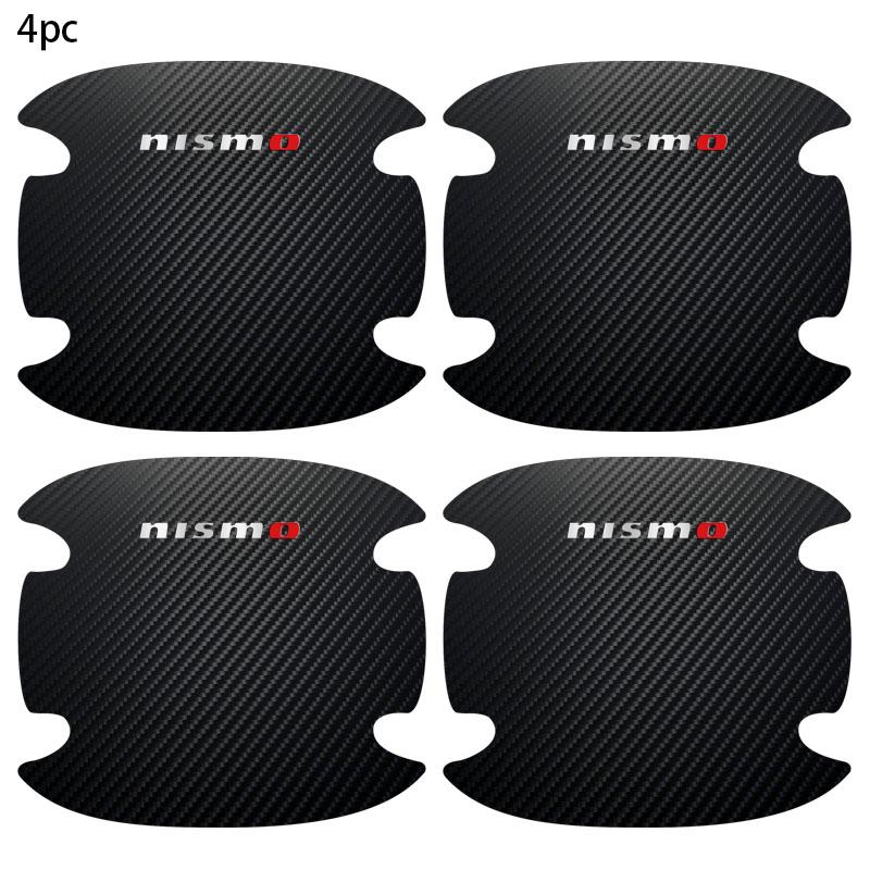 

4pcs New Car Door Sticker Carbon Fiber Styling Scratches Cover For Nismo Nissan Tiida Teana Skyline Juke X-trail Almera Qashqai