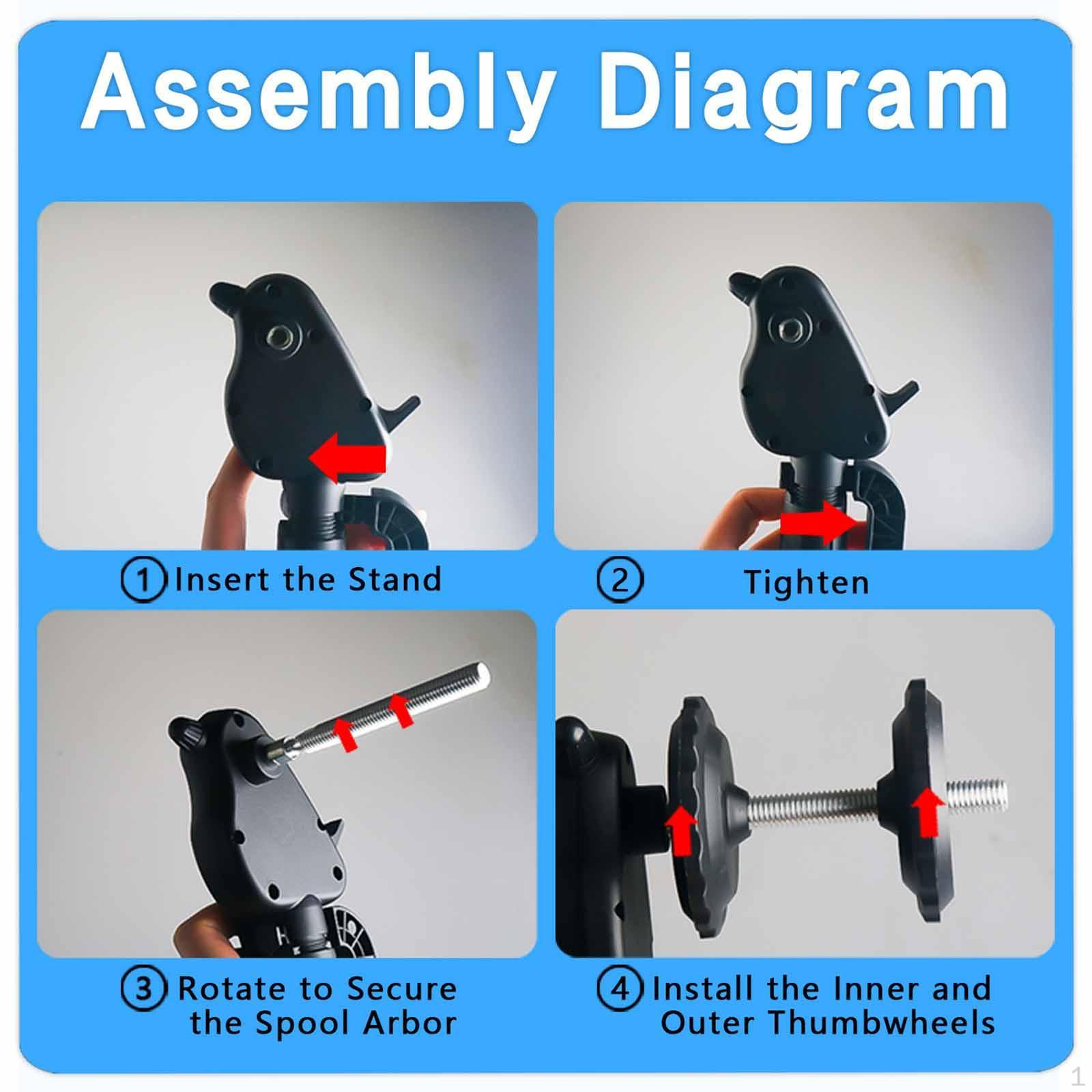 Fishing Reel Adjustable Spool Tackle Winder Winding System Spooler Machine Spooling Station for
