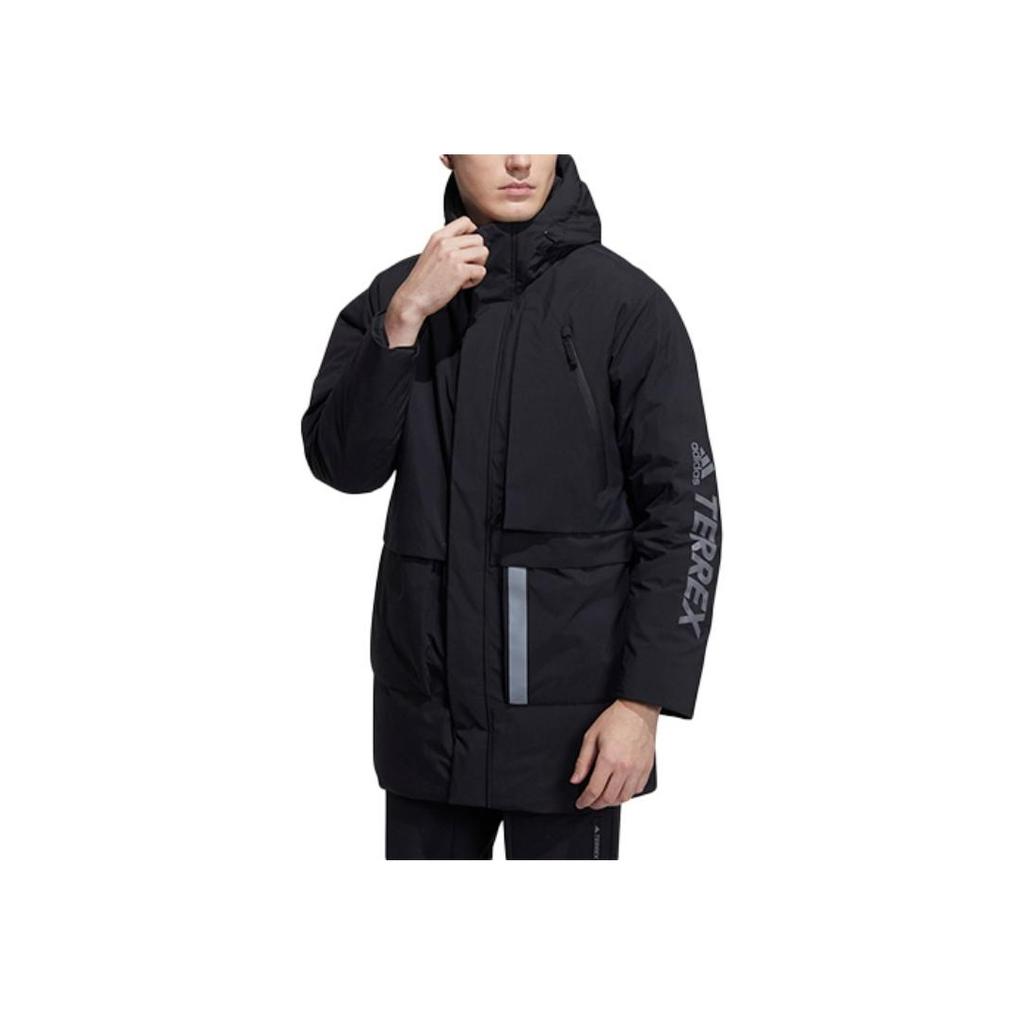 adidas Mid Down Jacket Black Men Streetwear H13849