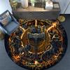 Cartoon Print Round Area Rug,Carpet Rug for Living Room Bedroom Sofa Playroom Decor,Non-slip Floor Mat