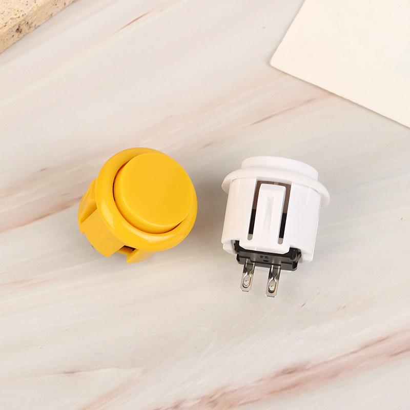 1Pc 24Mm Circle Push Button Micro Switch Game Arcade Controller Joystick Console Diy Kit Arcade Fighting Machine Button