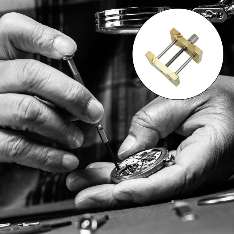 Watches Repair Accessory Tool Brass Watch Movement Holder for Watchmaker Business Use Multifunction Fixed Base Universal
