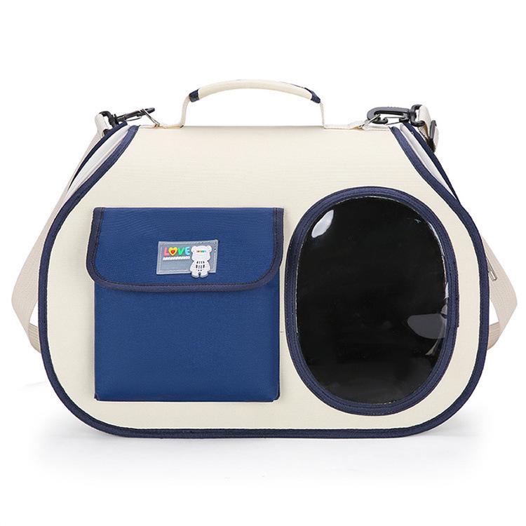 Portable Breathable Cat Backpack with Single Shoulder Strap for Travel and Car Use