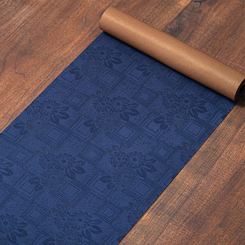 Chinese Retro Zen Waterproof Table Flag Mat Tea Table Cloth Long Tablecloth Tea Table Gifts Tea Towel Fabric Strip150/200/300cm