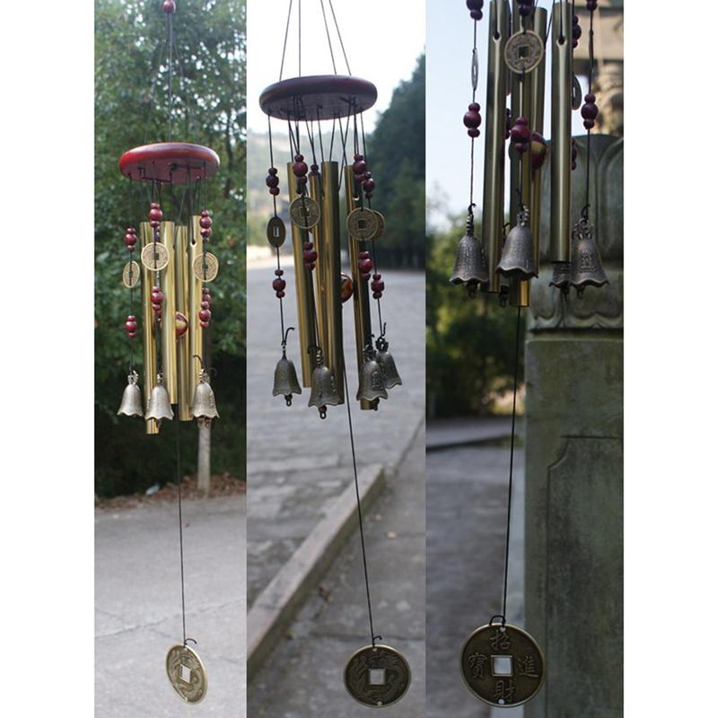 Outdoor Living Wind Chimes Yard  Antique Amazing Garden Tubes Bells Copper Home Windchime Chapel Bells Wall Hanging Home Decor