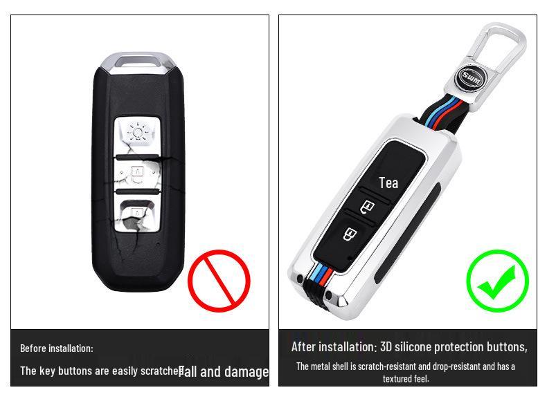 SWM X7/G01/G05/X3 Remote Key Case with Metal Shell and Buckle